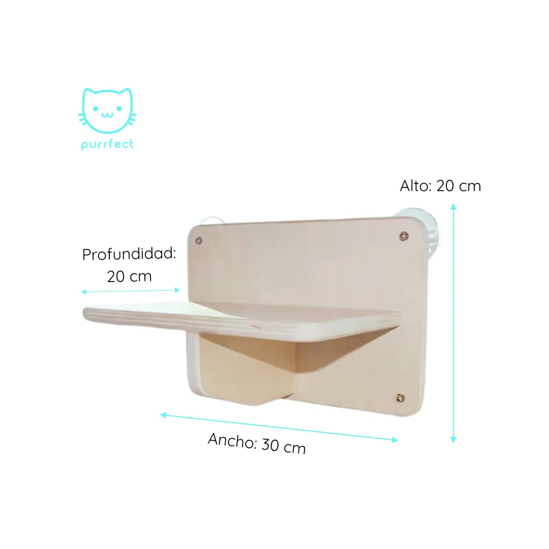 Repisa Rectangular con ventosas